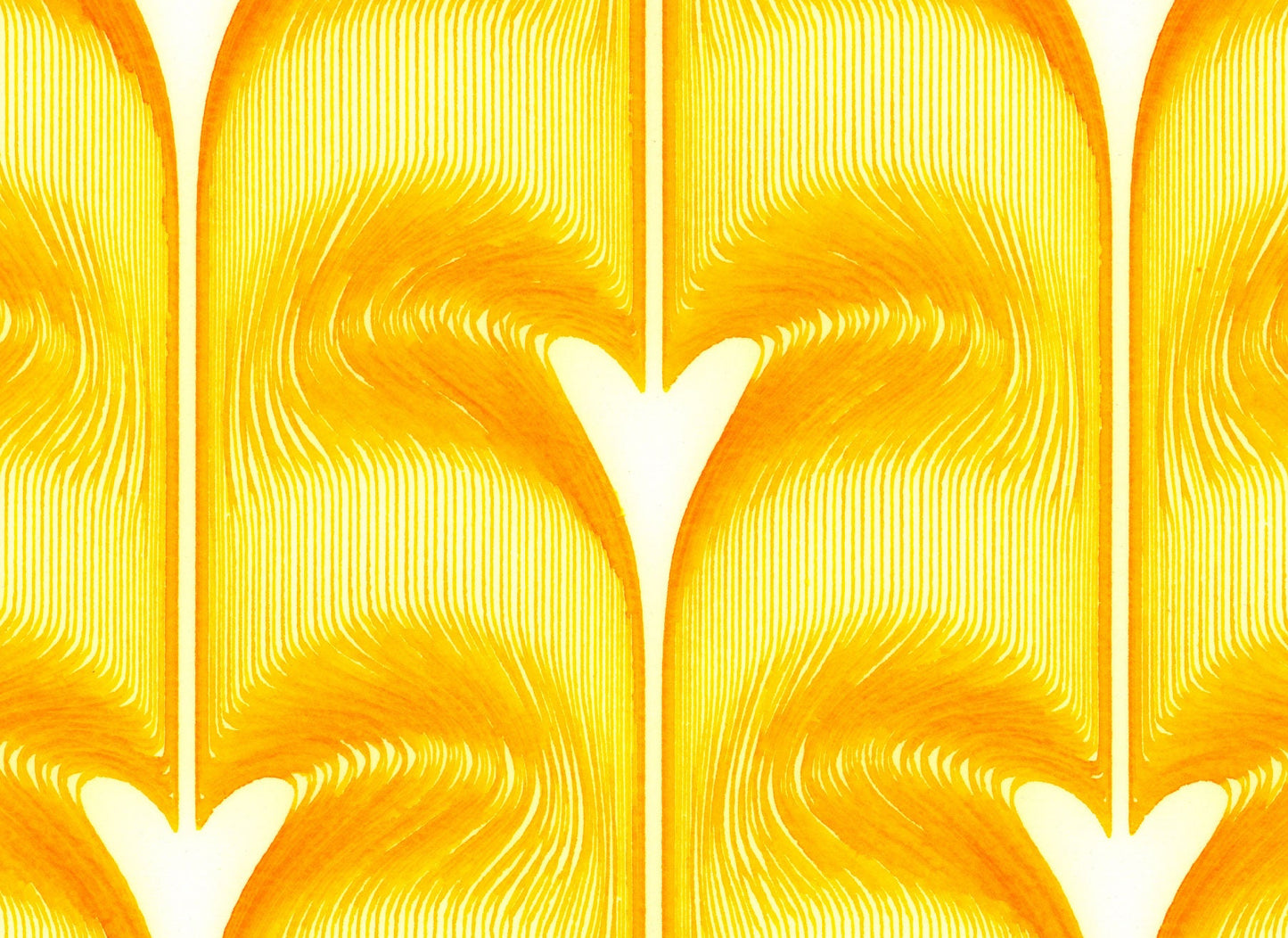 Hearts Pattern Yellow_Medium