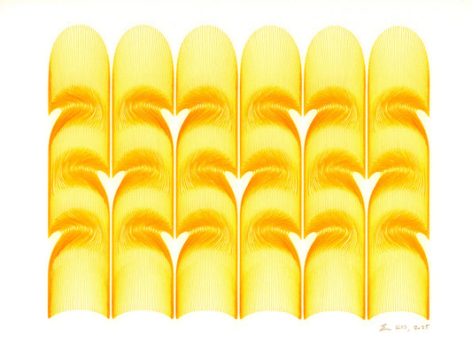 Hearts Pattern Yellow_Medium