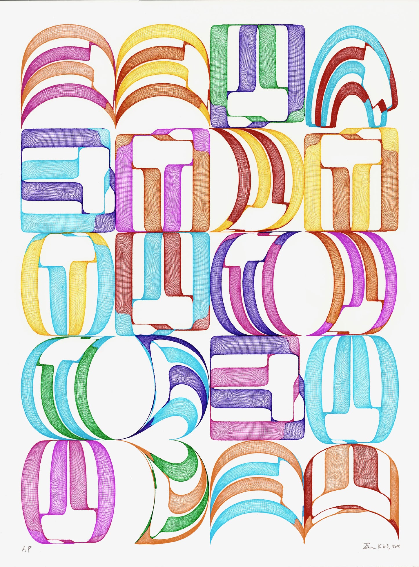 Pillowed Parts Alphabet